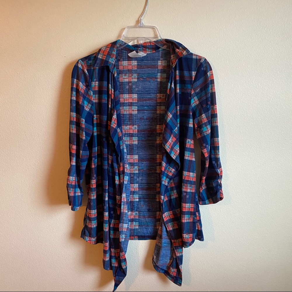 Plaid Cardigan